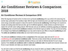 Tablet Screenshot of airconditionerreviews.net